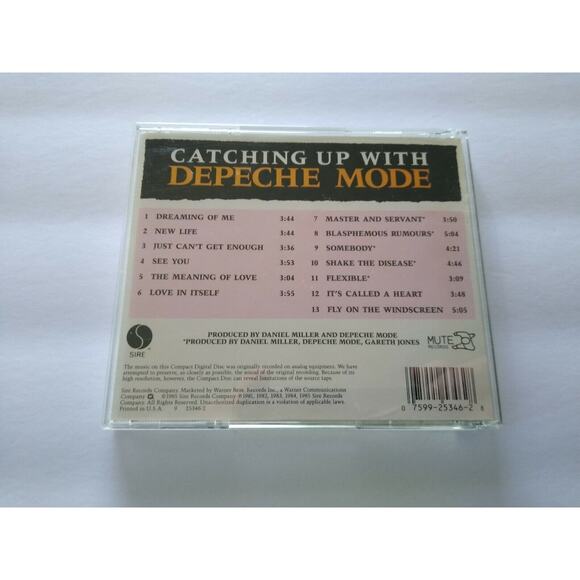 Depeche Mode Catching Up With CD Album Synth-Pop New Wave Electronic Music 1985 - Picture 3 of 3
